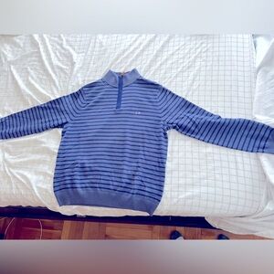 Men’s Vineyard Vines Quarter Zip - Blue Stripe